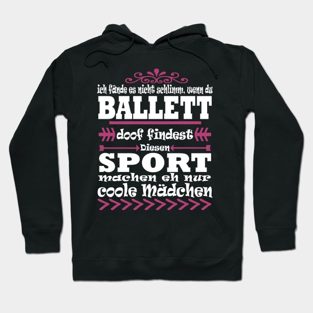 Ballett Mädchen Sport Geschenk Pirouette Hoodie by FindYourFavouriteDesign